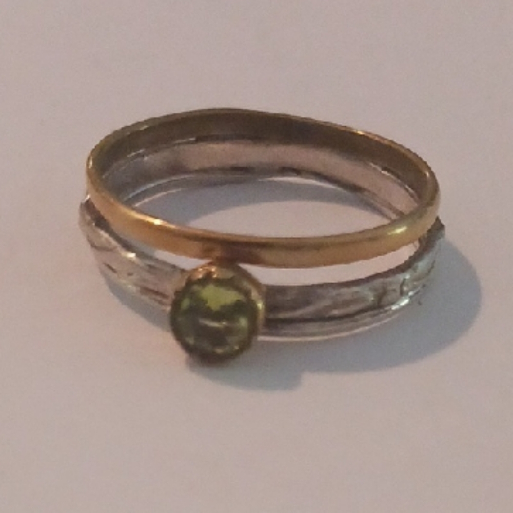 Stack Look Gold and Silver Women's Ring